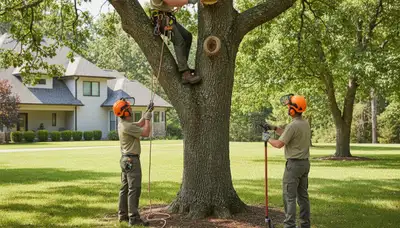 Worcester, MA arborist treating tree disease to protect trees from fungal infection and decay