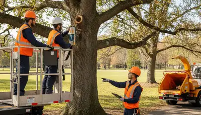 Worcester, MA arborist treating tree disease to protect trees from fungal infection and decay