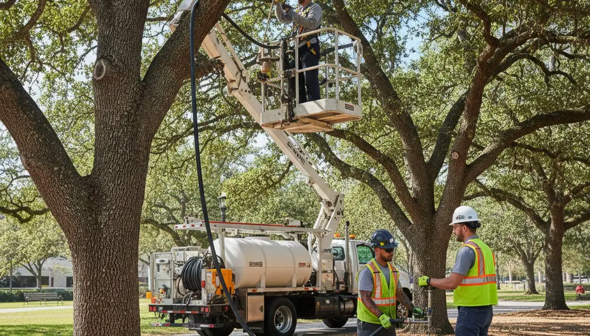 Worcester, MA arborist fertilizing trees for healthier growth and stronger roots
