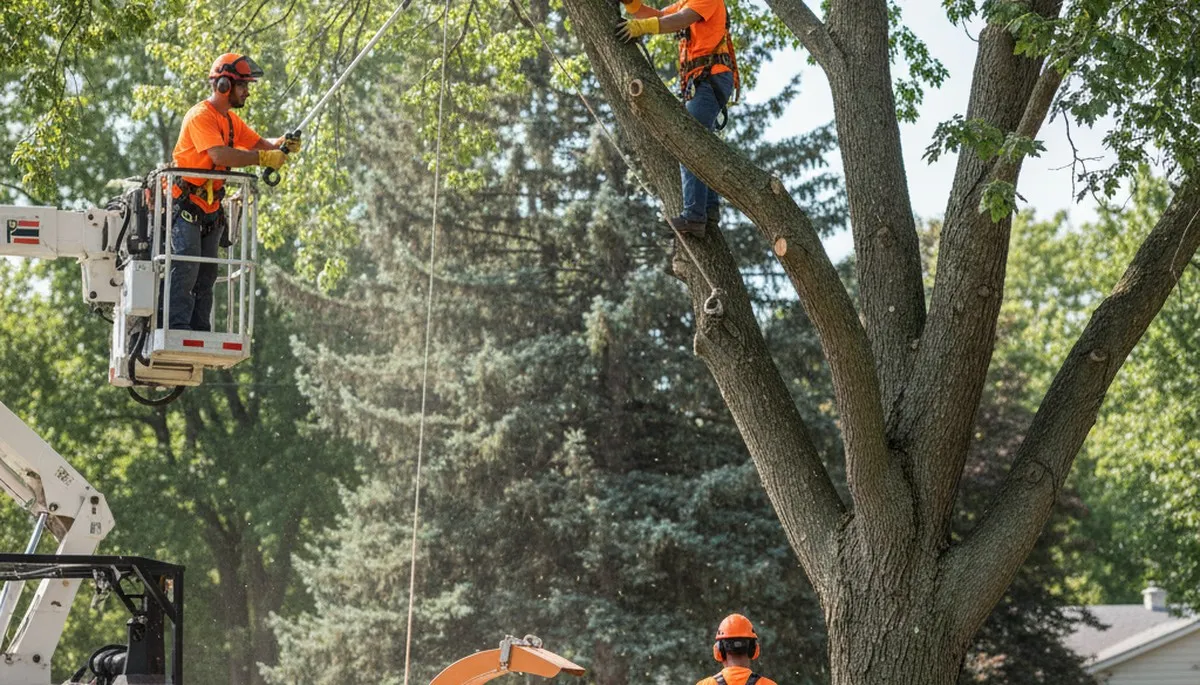 Tree trimming service in Worcester, MA improving tree health and safety for homeowners