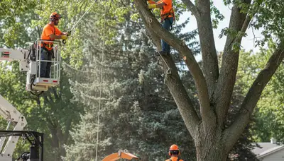 Tree trimming service in Worcester, MA improving tree health and safety for homeowners